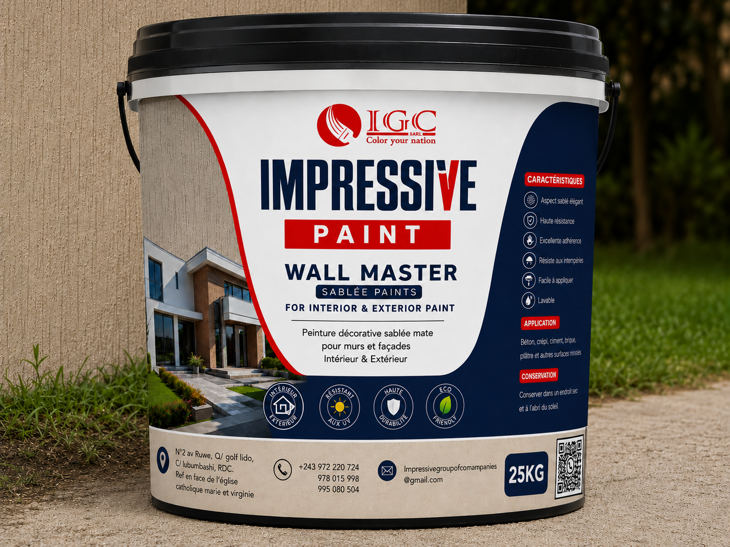 WALL MASTER IGC — peinture sablée 25KG